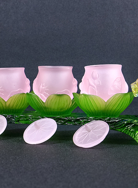 如意古法琉璃圣水杯供佛用品