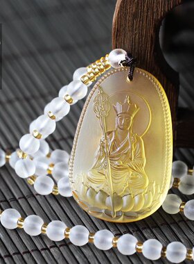 琉璃地藏王阿弥陀佛接引佛吊坠