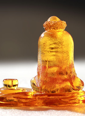 琉璃中式摆件菩提达摩香插