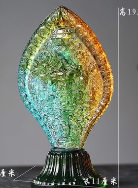 藏传供具琉璃七政宝八吉祥组合总集居家佛堂供奉七珍宝法器