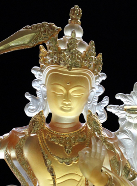 文殊像琉璃文殊菩萨寺庙佛具用品