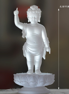 60厘米琉璃太子佛释迦牟尼佛佛像定制摆件佛堂寺庙供奉宝宝佛大佛