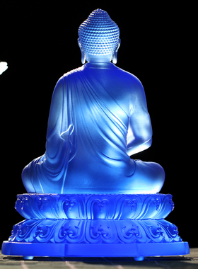 古法琉璃托塔寺庙居家如来药师佛