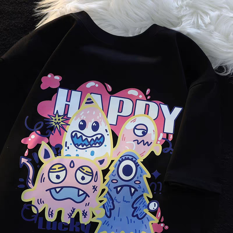 任选三件！绵绵印象美式印花夏季短袖*3