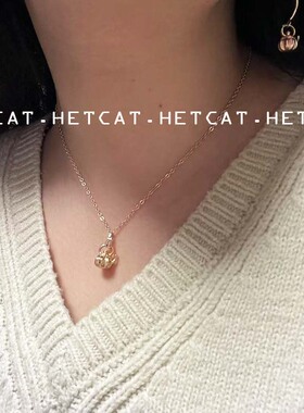 午后红茶2025新款复古茶壶项链原创锁骨链法式风情ins小众