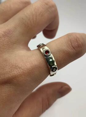 七尚复古铜镀银哈尔戒指环动漫周边同款925泰银开口男女戒指礼物