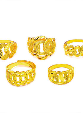 新款 越南沙金女戒指时尚电商越南沙金戒指女士戒指/指环镀金全新