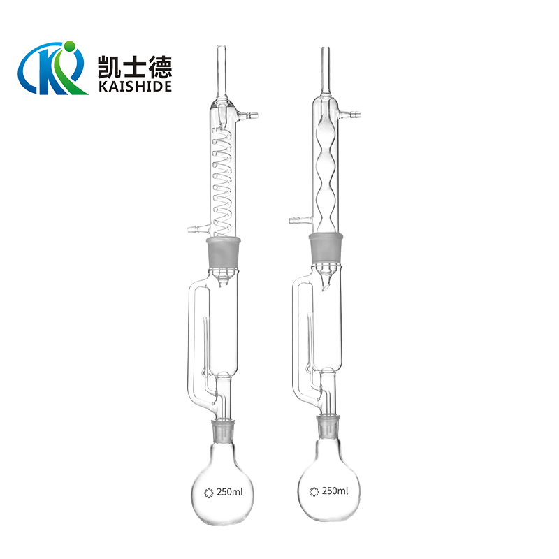 500ml脂肪抽出器60 150 250 1000ml 球形蛇形玻璃索氏提取器 - 图0