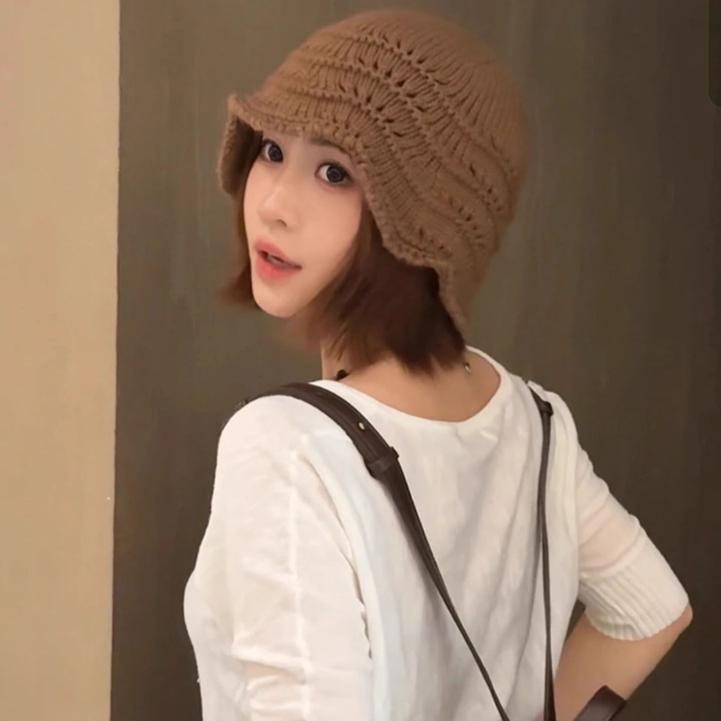 2025新款韩版简约纯色针织渔夫帽女秋冬季保暖百搭素颜显脸小盆帽,淘宝优惠券,粉丝福利购,淘宝优惠卷