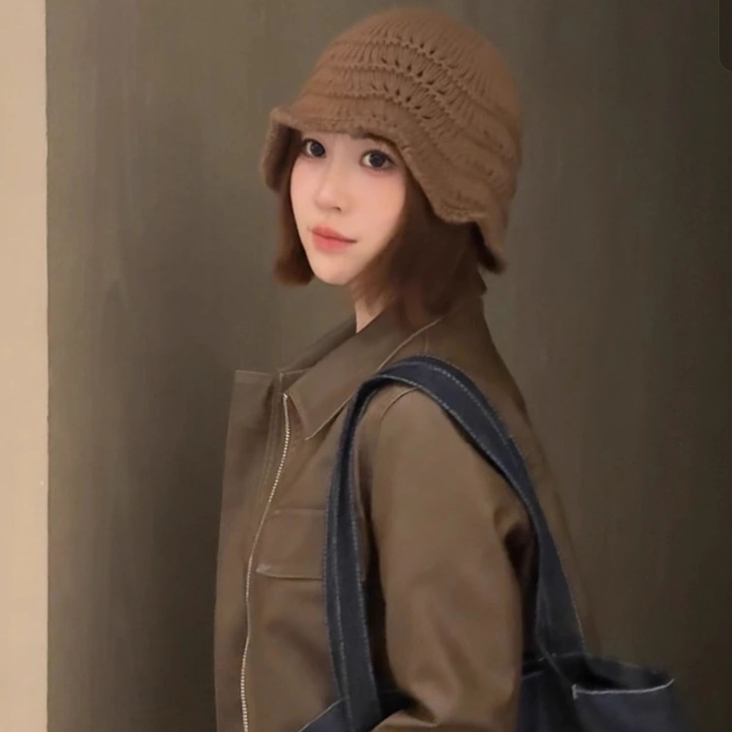 2025新款韩版简约纯色针织渔夫帽女秋冬季保暖百搭素颜显脸小盆帽,淘宝优惠券,粉丝福利购,淘宝优惠卷