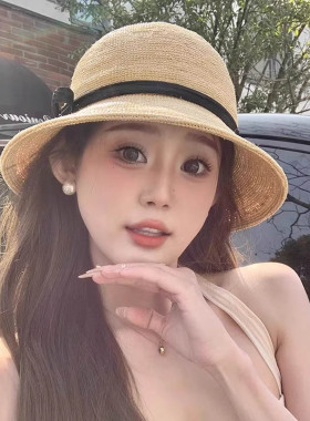 草帽女款夏季海边沙滩女士遮阳