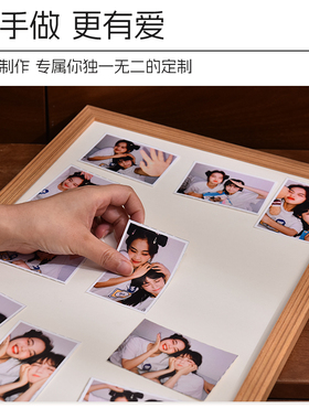 实木相框拍立得装裱现代简约