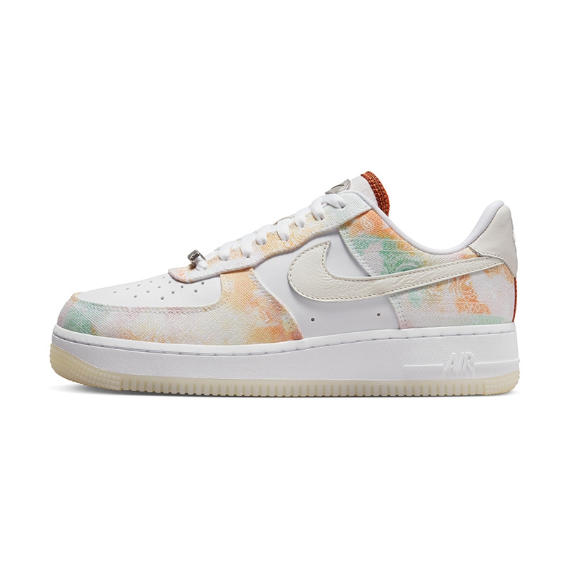 Nike/耐克 Air Force 1 Low AF1白色扎染低帮休闲板鞋 FJ7739-101 - 图3