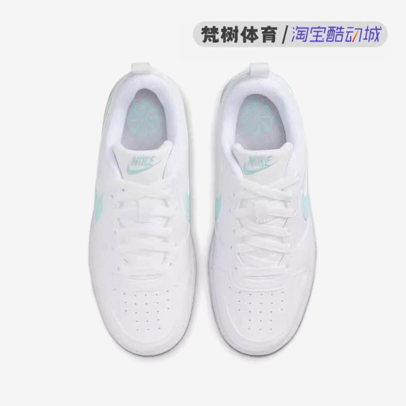 Nike/耐克 Court Borough Low 2 GS低帮复古休闲板鞋女DV5456-102 - 图1