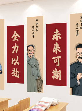 班级教师布置文化墙海报