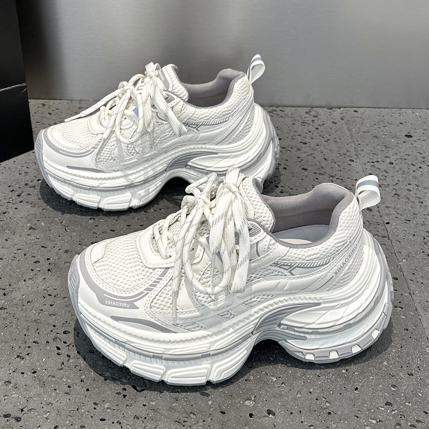 欧洲站复古炸街老爹鞋女2026春季新款厚底增高小个子休闲运动单鞋,淘宝优惠券,粉丝福利购,淘宝优惠卷