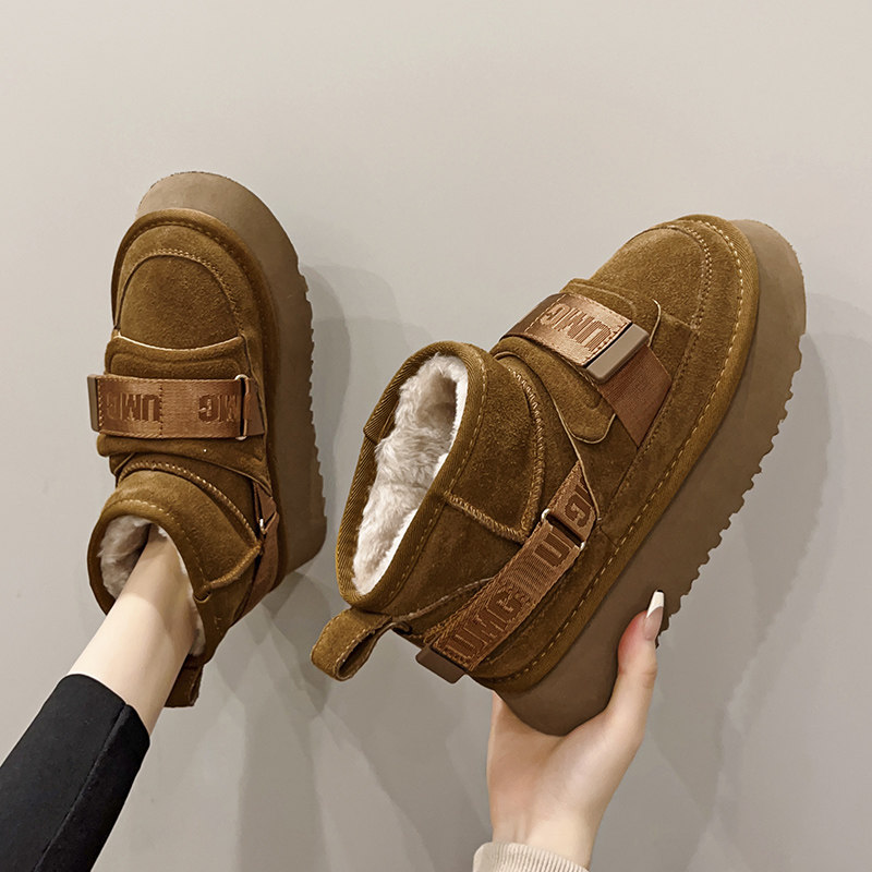 皮毛一体2022年冬季新款爆款雪地靴 出色鸟时尚雪地靴