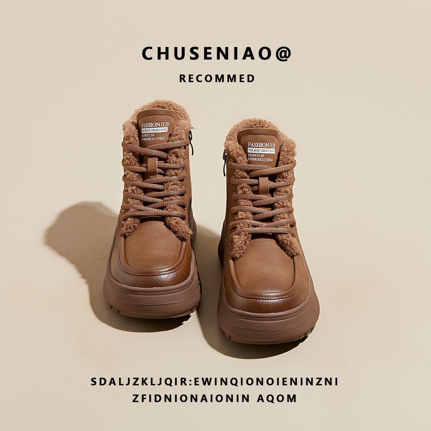 复古真皮厚底雪地靴女鞋2025冬季新款加绒保暖高帮棉鞋防滑马丁靴,淘宝优惠券,粉丝福利购,淘宝优惠卷