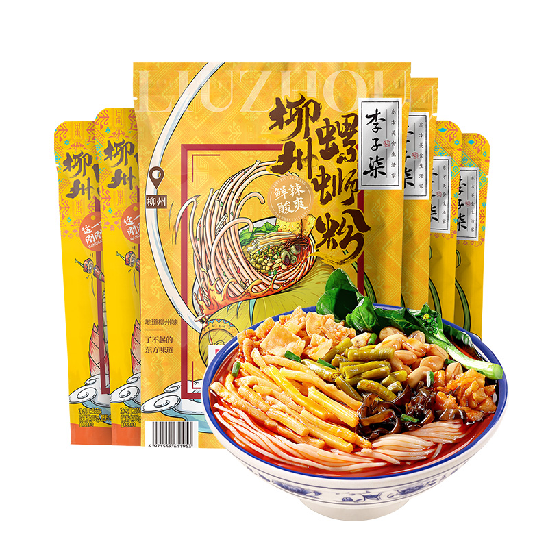 李子柒 螺蛳粉 螺狮粉 螺丝粉 ルオスーフェン10袋 李子柒螺蛳粉柳州螺狮粉330g*2袋255g*4袋组合速食螺丝粉米线by_