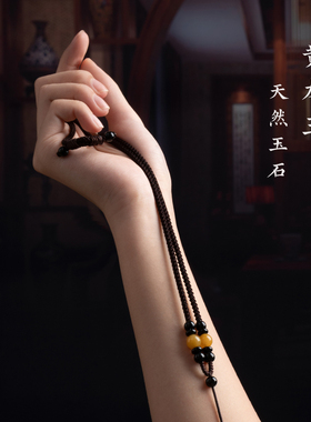 手工编织吊坠挂绳玛瑙翡翠