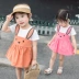 Quần áo bé gái mùa hè quần áo bé gái váy bé gái 1 tuổi nửa váy 2 đến 3 tuổi - Váy