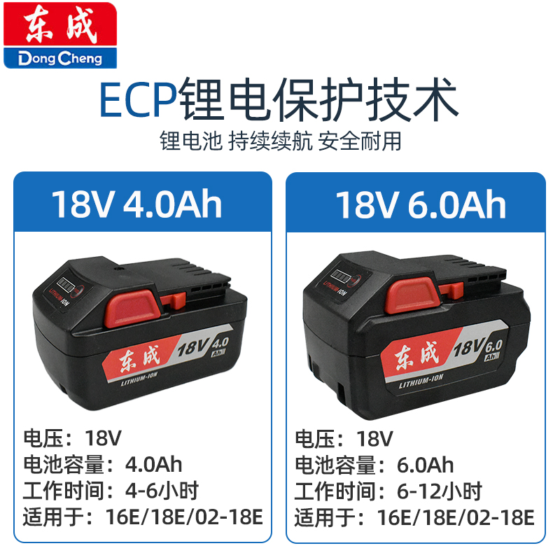 东成电扳手锂电池充电器18V4.0AH原装电池充电器东成电动工具电池-图1