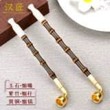 汉匠 Старомодный медный мундштук, бамбуковая мужская курительная трубка