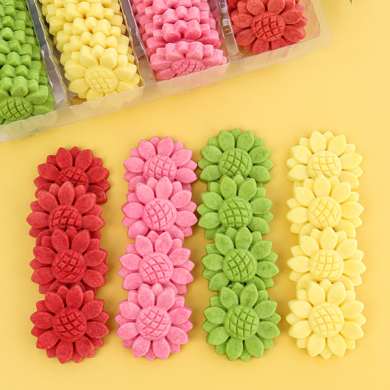 Colorful Sunflower Children's Birthday Cake Decorated Cookies