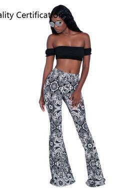 Women's wide leg trousers flared pants