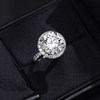 VINCARRY 18K gold cultivated diamond ring women's light luxury artificial diamond niche customized ring
