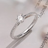 VINCARRY 18K gold cultured diamond six-prong ring