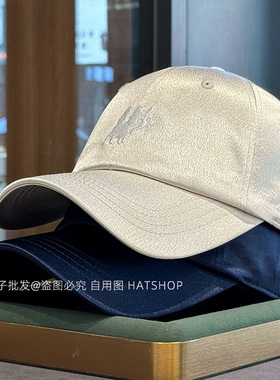 亮面小狗刺绣棒球帽女轻奢缎面鸭