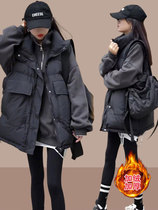 Eurostock Large Pocket Down Cotton Machia Woman Mid Length 2023 Explosive Stand Casual 100 Hitch Warm Horse Pinch Sill Shoulder