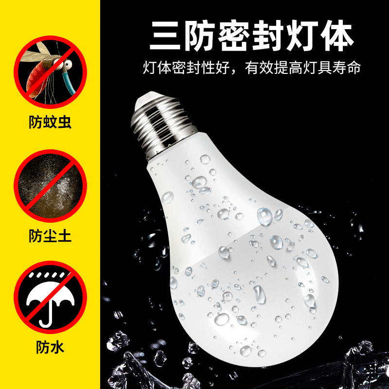 灯泡led低压灯12V24V36VAC交直流防水E27螺口电瓶机床照明节能灯 - 图2