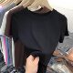 ເສື້ອຍືດແຂນສັ້ນແບບກະທູ້ Modal Round Neck Top Summer