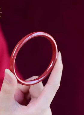 天然朱砂手镯女原矿高纯度帝王砂叮当镯本命马年转运护身符手镯