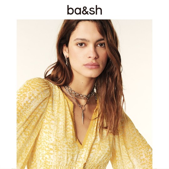 Ba&sh retro French style long dress