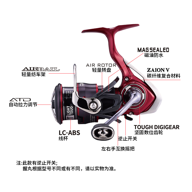 达瓦DAIWA FUEGO CS LT纺车轮淡水海钓鱼线轮矶钓路亚轮远投飞鸽 - 图0