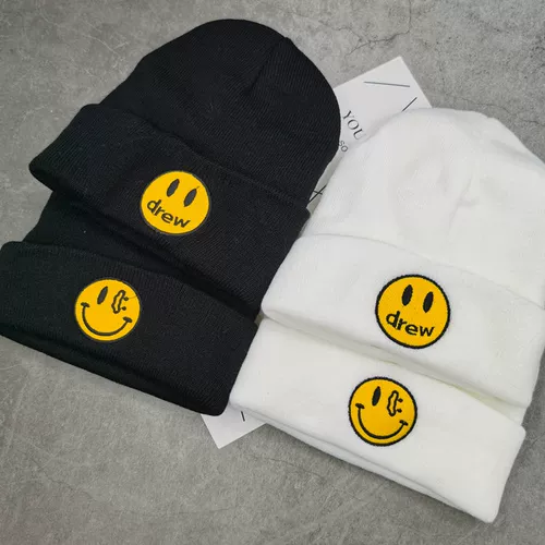 Huangbiao Smile Face Черно -белый студенческий колледж Ветряная шерстяная шерстя