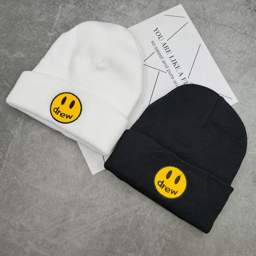 Huangbiao Smile Face Черно -белый студенческий колледж Ветряная шерстяная шерстя