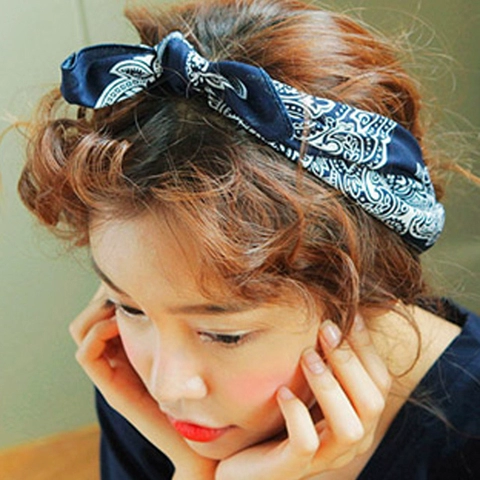 Повязка на голову, ретро ободок, брендовый аксессуар для волос