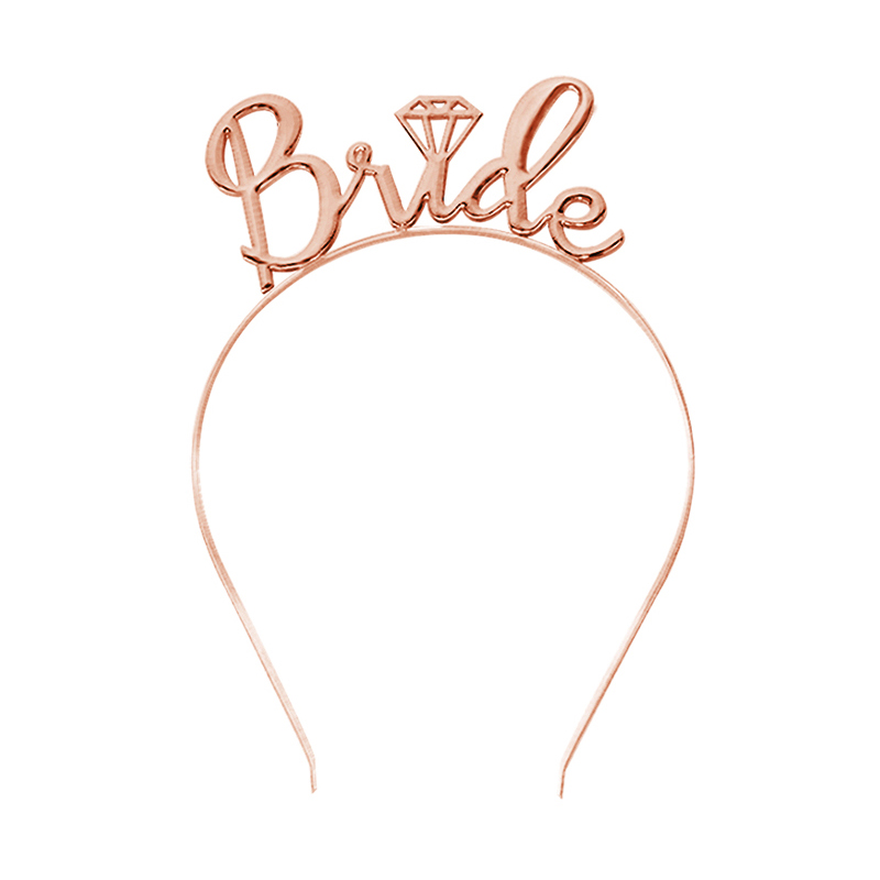 1Set Bride To Be Veil Satin Sash Hiarband Bridal Shower Wedd - 图2