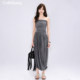 Reborn petite ຄຸນນະພາບສູງທໍ່ເທິງ pleated skirt ຍາວ