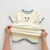 Girls one-piece pajamas Modal summer short-sleeved little girl nightgown baby children's anti-kick quilt air-conditioned home clothes