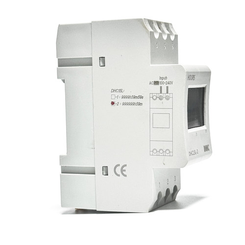 温州大华 DHC15L-2累时器电子式计时器 导轨式安装范围999999h59m - 图2