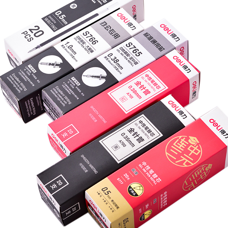 Deli gel pen refill press red 1.00.7