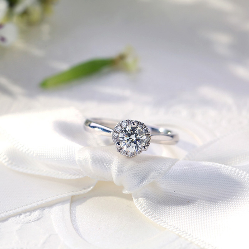 我爱钻石网女一克拉求婚正品钻戒 我爱钻石网手饰