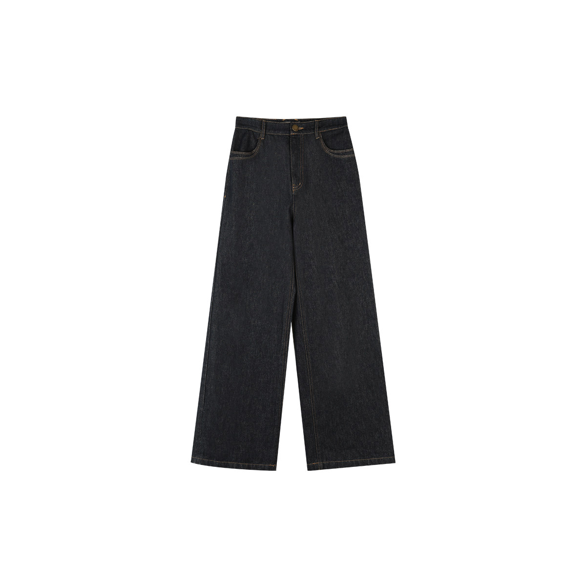 solighter 法式复古环保不掉色牛仔裤女秋季2025新款高腰直筒长裤,淘宝优惠券,粉丝福利购,淘宝优惠卷