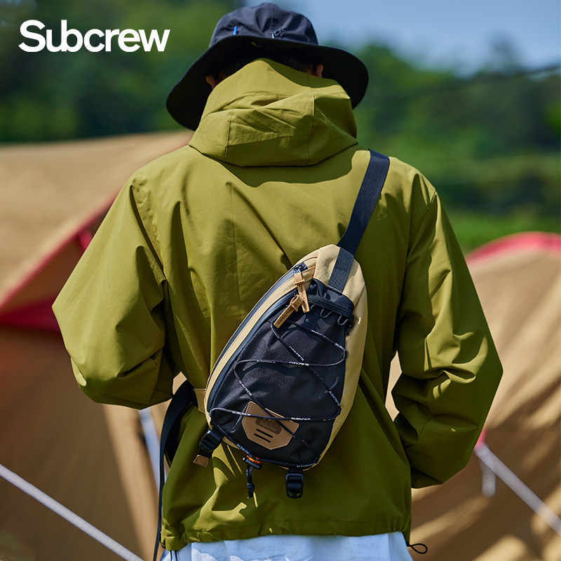 Subcrew新款多功能小斜挎胸包户外运动弓箭包腰包骑行单肩包男女,淘宝优惠券,粉丝福利购,淘宝优惠卷