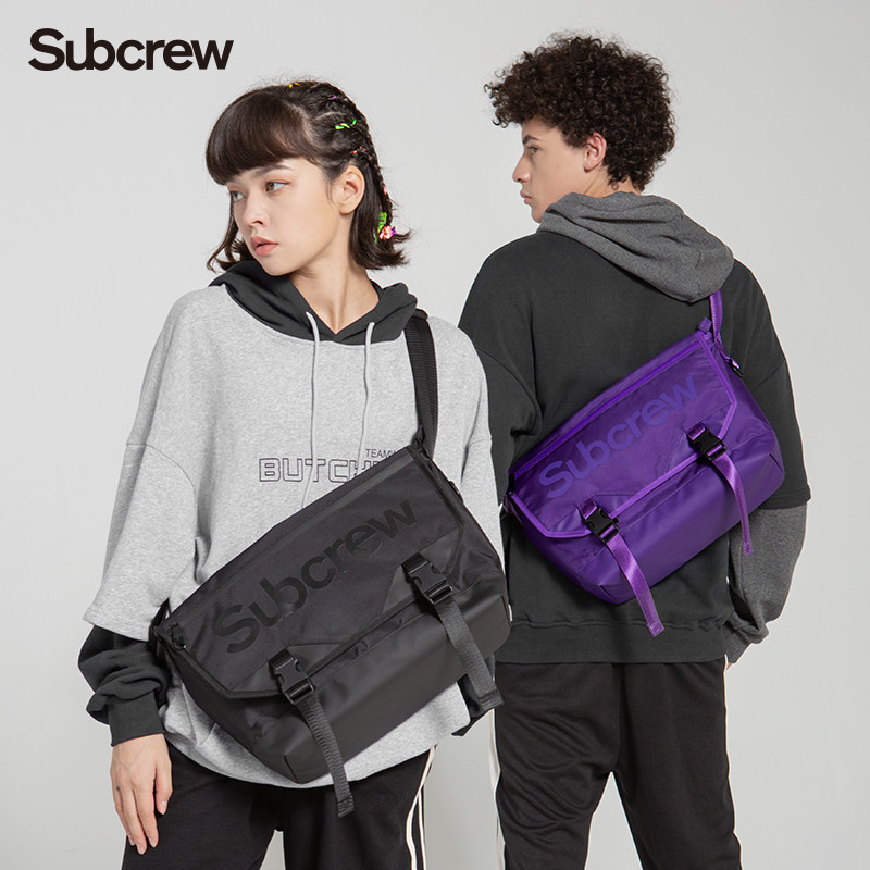 subcrew潮牌男士运动街头斜挎包 subcrew箱包男士包袋